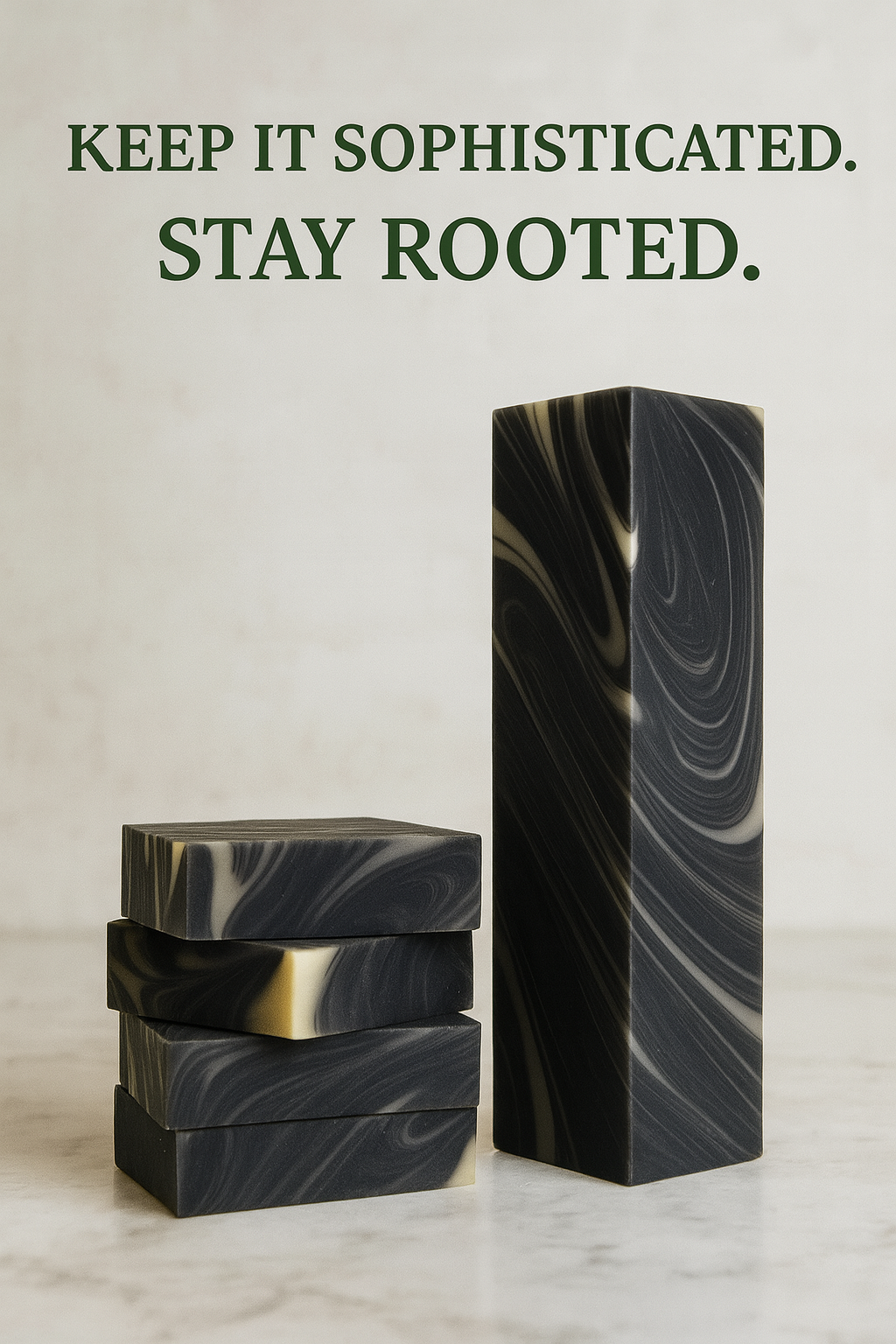 Activated Charcoal Floral Handmade Soap product image